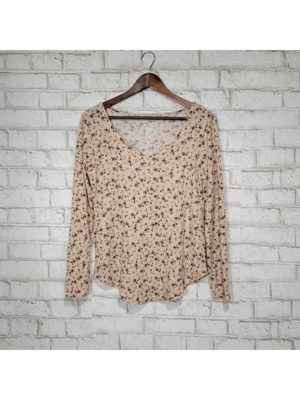 floral long sleeve top